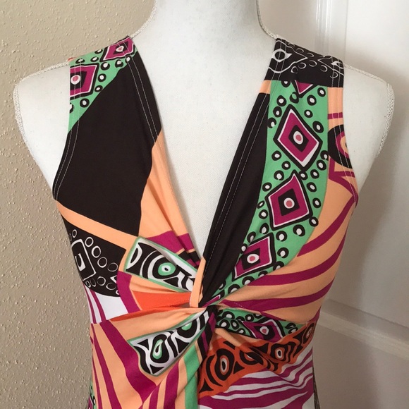 NWT fun print tracy negoshian dress - Picture 3 of 5